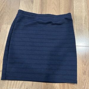Ribbed Navy Blue Mini Skirt Size XL kids
